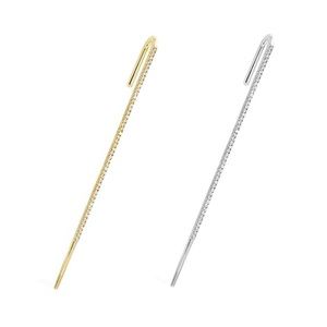 Brand New Edgy Silver Hook Pin Ear Cuff